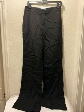 NWOT Maison Rabih Kayrouz Women's Black Wide-Leg Dress Pants made in France 40
